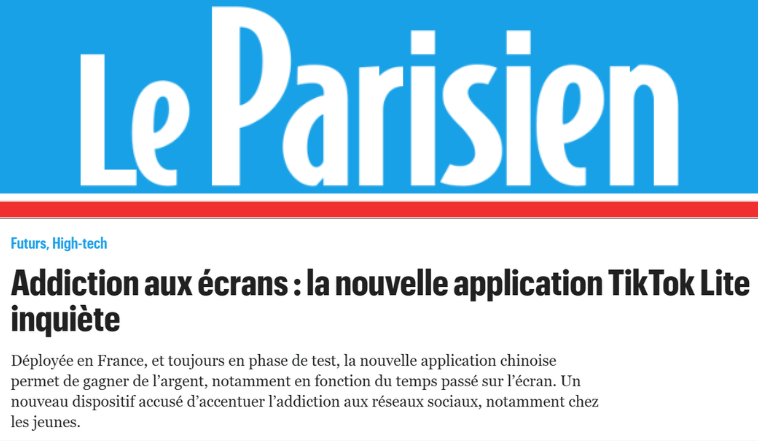 Capture d'écran du site l'école des réseaux sociaux